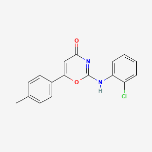 2-(2-Chloroanilino)-6-(4-methylphenyl)-1,3-oxazin-4-one