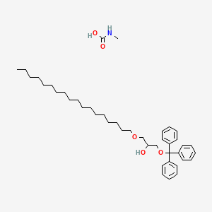 Methylcarbamic acid;1-octadecoxy-3-trityloxypropan-2-ol