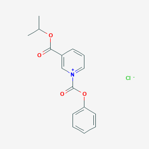 1-(Phenoxycarbonyl)-3-{[(propan-2-yl)oxy]carbonyl}pyridin-1-ium chloride