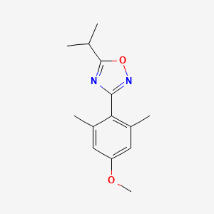 3-(4-Methoxy-2,6-dimethylphenyl)-5-(propan-2-yl)-1,2,4-oxadiazole