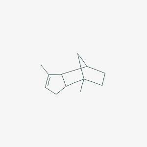 molecular formula C12H18 B14376919 3,7-Dimethyl-3a,4,5,6,7,7a-hexahydro-1H-4,7-methanoindene CAS No. 89422-05-9