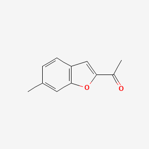 molecular formula C11H10O2 B1437692 1-(6-Methylbenzofuran-2-yl)ethanone CAS No. 16564-18-4