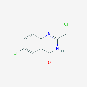 molecular formula C9H6Cl2N2O B1437703 6-chloro-2-(chloromethyl)quinazolin-4(3H)-one CAS No. 2856-54-4
