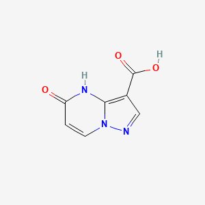 molecular formula C7H5N3O3 B1437705 5-氧代-4,5-二氢吡唑并[1,5-a]嘧啶-3-羧酸 CAS No. 1224944-46-0