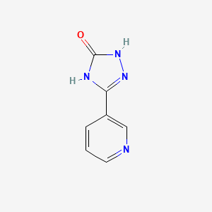 molecular formula C7H6N4O B1437706 3-(吡啶-3-基)-1H-1,2,4-三唑-5(4H)-酮 CAS No. 59282-83-6