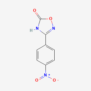 molecular formula C8H5N3O4 B1437715 3-(4-Nitrophenyl)-4,5-dihydro-1,2,4-oxadiazol-5-one CAS No. 19932-97-9