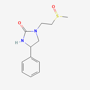 1-[2-(Methanesulfinyl)ethyl]-4-phenylimidazolidin-2-one