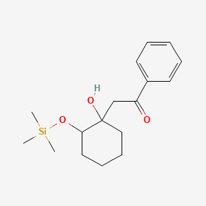 2-{1-Hydroxy-2-[(trimethylsilyl)oxy]cyclohexyl}-1-phenylethan-1-one