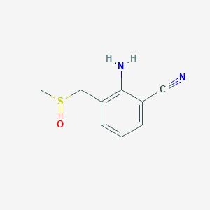 2-Amino-3-[(methanesulfinyl)methyl]benzonitrile