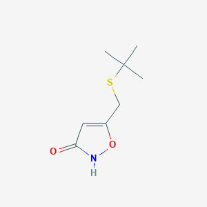 5-[(tert-Butylsulfanyl)methyl]-1,2-oxazol-3(2H)-one