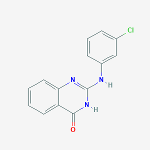 molecular formula C14H10ClN3O B1437721 2-((3-chlorophenyl)amino)quinazolin-4(3H)-one CAS No. 900490-21-3