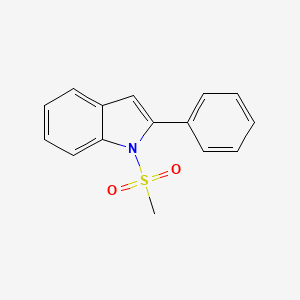 1H-Indole, 1-(methylsulfonyl)-2-phenyl-