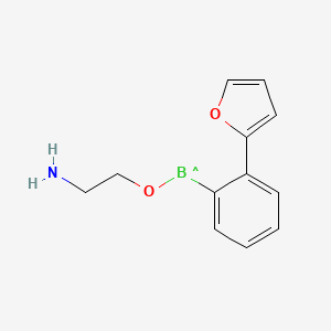 (2-Aminoethoxy)[2-(furan-2-yl)phenyl]boranyl