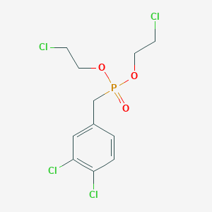 Bis(2-chloroethyl) [(3,4-dichlorophenyl)methyl]phosphonate