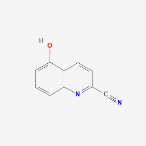 molecular formula C10H6N2O B1437725 5-羟基喹啉-2-羧腈 CAS No. 586413-05-0