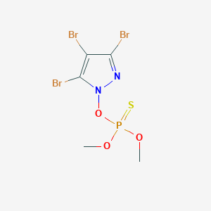 3,4,5-Tribromo-1-[(dimethoxyphosphorothioyl)oxy]-1H-pyrazole