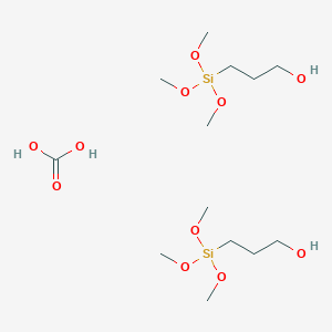 molecular formula C13H34O11Si2 B14377294 Carbonic acid;3-trimethoxysilylpropan-1-ol CAS No. 88321-12-4