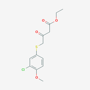 Ethyl 4-[(3-chloro-4-methoxyphenyl)sulfanyl]-3-oxobutanoate