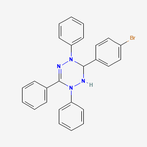 molecular formula C26H21BrN4 B14377337 3-(4-Bromophenyl)-1,4,6-triphenyl-1,2,3,4-tetrahydro-1,2,4,5-tetrazine CAS No. 88235-99-8