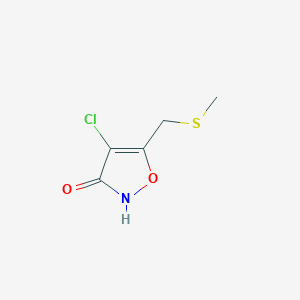 4-Chloro-5-[(methylsulfanyl)methyl]-1,2-oxazol-3(2H)-one