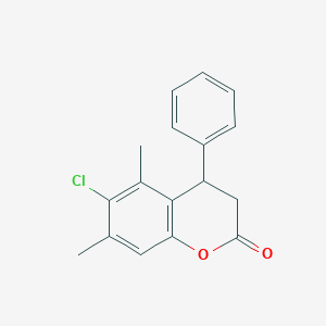 6-Chloro-5,7-dimethyl-4-phenyl-3,4-dihydro-2H-1-benzopyran-2-one