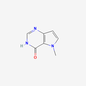 molecular formula C7H7N3O B1437736 5-甲基-3H-吡咯并[3,2-d]嘧啶-4(5H)-酮 CAS No. 919278-72-1