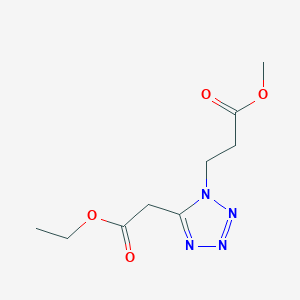 Methyl 3-[5-(2-ethoxy-2-oxoethyl)-1H-tetrazol-1-yl]propanoate