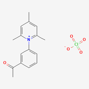 1-(3-Acetylphenyl)-2,4,6-trimethylpyridin-1-ium perchlorate