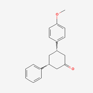 (3S,5R)-3-(4-methoxyphenyl)-5-phenylcyclohexan-1-one