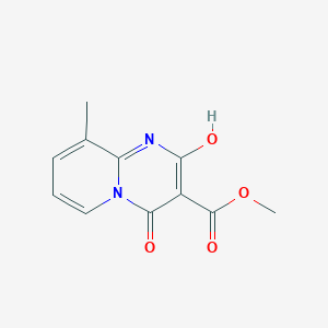 molecular formula C11H10N2O4 B1437742 2-羟基-9-甲基-4-氧代-4H-吡啶并[1,2-a]嘧啶-3-羧酸甲酯 CAS No. 1105189-72-7