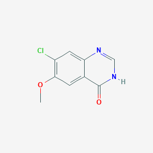 molecular formula C9H7ClN2O2 B1437743 7-氯-6-甲氧基喹唑啉-4(3H)-酮 CAS No. 858238-17-2