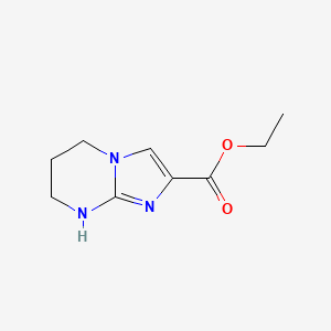 molecular formula C9H13N3O2 B1437756 5H,6H,7H,8H-咪唑并[1,2-a]嘧啶-2-甲酸乙酯 CAS No. 143696-96-2