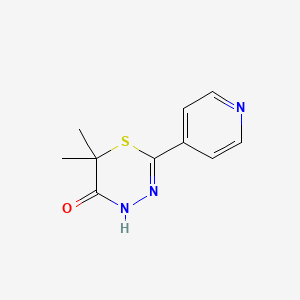 6,6-Dimethyl-2-(pyridin-4-yl)-4H-1,3,4-thiadiazin-5(6H)-one