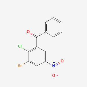 (3-Bromo-2-chloro-5-nitrophenyl)(phenyl)methanone