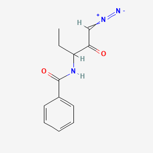 3-Benzamido-1-diazoniopent-1-en-2-olate