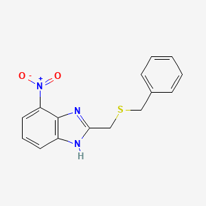 2-[(Benzylsulfanyl)methyl]-4-nitro-1H-benzimidazole