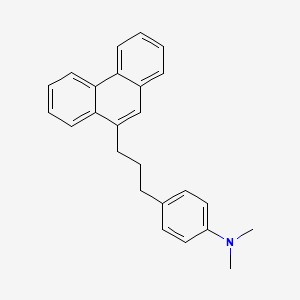 N,N-Dimethyl-4-[3-(phenanthren-9-YL)propyl]aniline