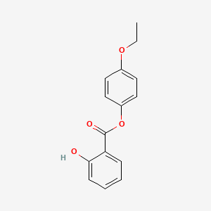 molecular formula C15H14O4 B14377653 4-Ethoxyphenyl 2-hydroxybenzoate CAS No. 88599-60-4