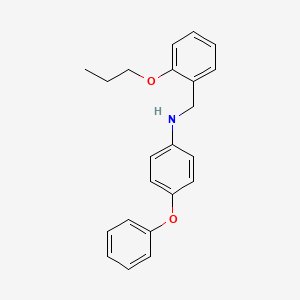 molecular formula C22H23NO2 B1437767 4-苯氧基-N-[(2-丙氧基苯基)甲基]苯胺 CAS No. 1040687-76-0