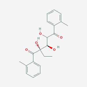 molecular formula C21H24O5 B1437769 (2S,3R)-2-Ethyl-2,3,4-trihydroxy-1,5-di-o-tolylpentane-1,5-dione CAS No. 100269-88-3