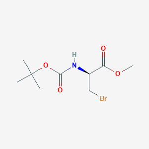 molecular formula C9H16BrNO4 B1437776 3-溴-N-Boc-D-丙氨酸甲酯 CAS No. 402726-50-5