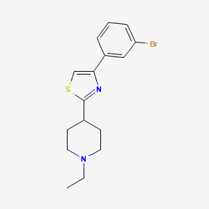 Piperidine, 4-[4-(3-bromophenyl)-2-thiazolyl]-1-ethyl-