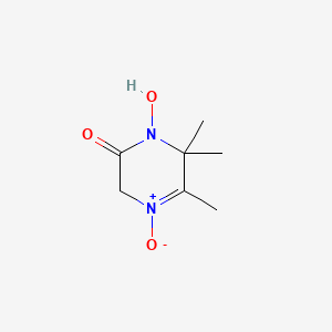 1-Hydroxy-5,6,6-trimethyl-4-oxo-3,6-dihydro-4lambda~5~-pyrazin-2(1H)-one