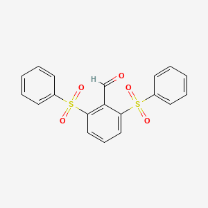 molecular formula C19H14O5S2 B1437777 2,6-双(苯磺酰基)苯甲醛 CAS No. 1020722-19-3