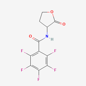 2,3,4,5,6-Pentafluoro-N-(2-oxooxolan-3-yl)benzamide