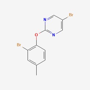 B1437783 5-Bromo-2-(2-bromo-4-methylphenoxy)pyrimidine CAS No. 1017789-01-3