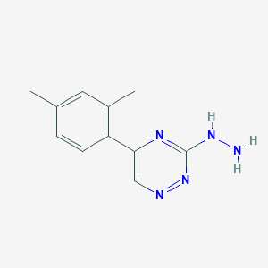 B1437790 5-(2,4-Dimethylphenyl)-3-hydrazinyl-1,2,4-triazine CAS No. 915922-27-9