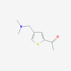 molecular formula C9H13NOS B1437792 1-{4-[(二甲氨基)甲基]-2-噻吩基}乙酮 CAS No. 959237-37-7