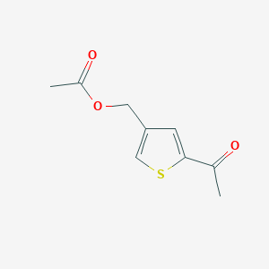 molecular formula C9H10O3S B1437793 (5-Acetylthiophen-3-yl)methyl acetate CAS No. 41908-01-4