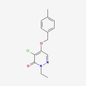 4-Chloro-2-ethyl-5-[(4-methylphenyl)methoxy]pyridazin-3(2H)-one